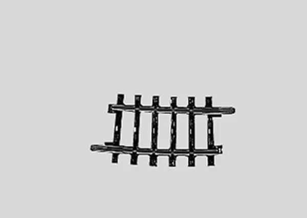 Hovedbilde Märklin - Buet skinne, 360mm, 7 grader