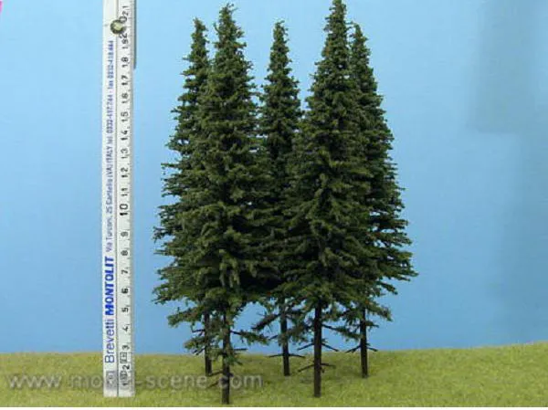 Hovedbilde Model Scene - Grantrær m. stamme 20cm, 3 stk