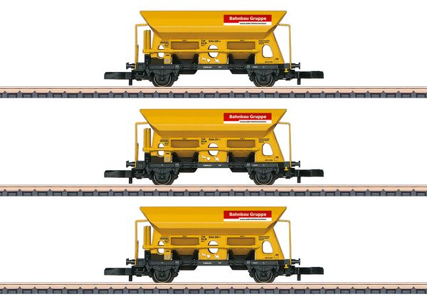 Hovedbilde Märklin Z-skala - DBG pukkvogner for arbeidstog, sett med 3 vogner