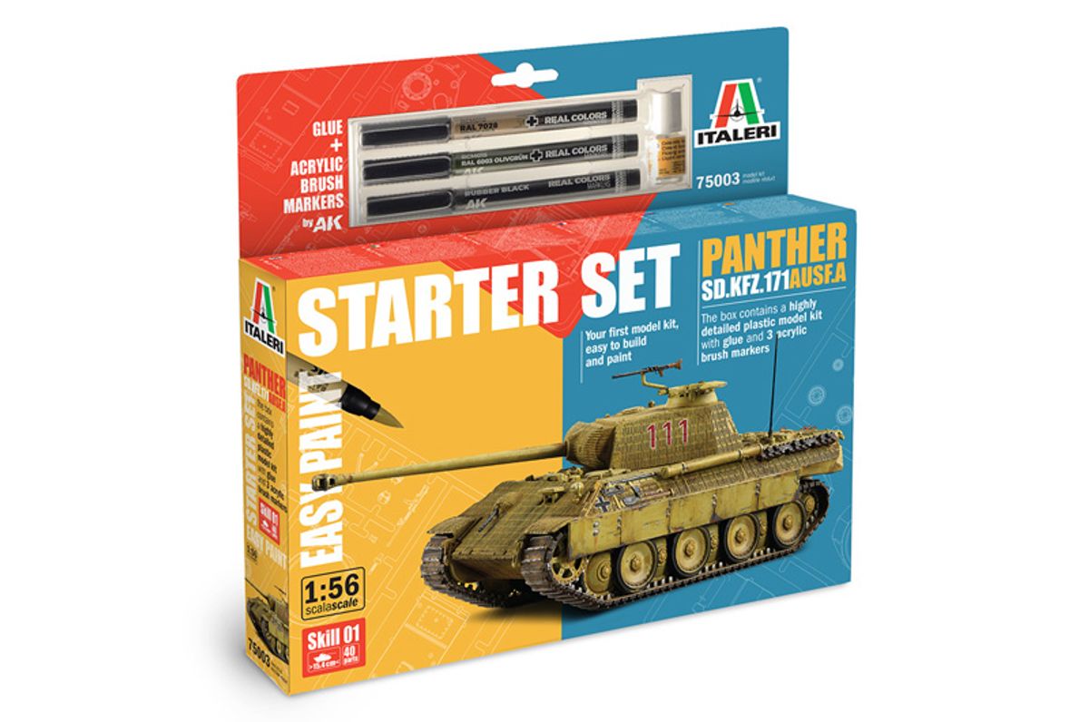 Italeri - 1/56 Starter set, Panther