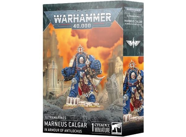 Hovedbilde Warhammer 40K, Ultramarines, Marneus Calgar in armour of Anthilocus
