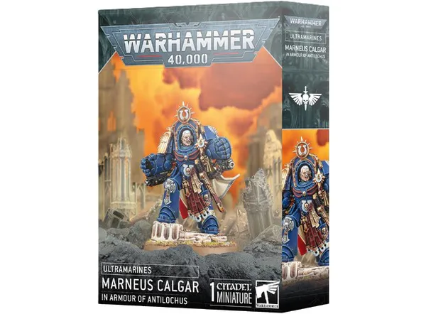 Hovedbilde Warhammer 40K, Ultramarines, Marneus Calgar in armour of Anthilocus