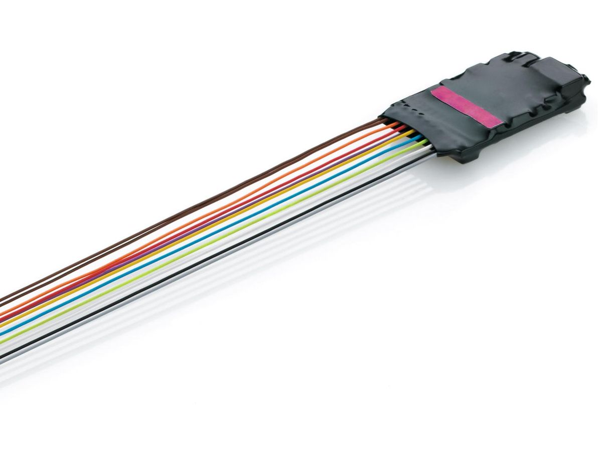 Märklin - mLD/3 lokdekoder, ledning, 8-pins plugg