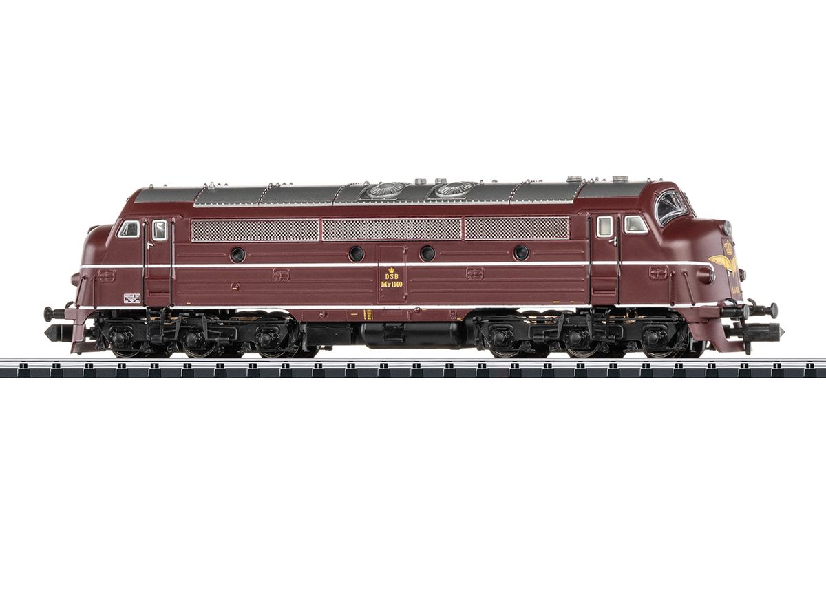 Minitrix N-skala - DSB MY 110 diesellok, digitalt med lyd