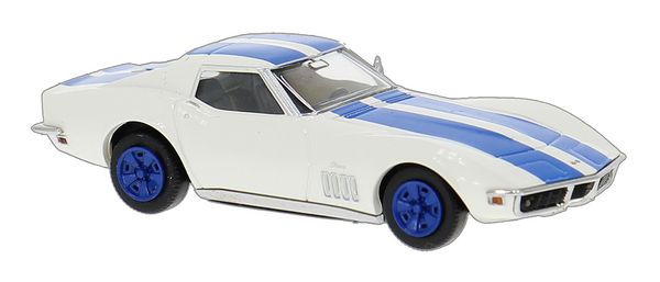 Hovedbilde Brekina - Chevrolet Corvette C3, hvit med striper
